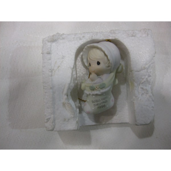 1996 Baby's First Christmas Annual Edition Stocking Ornament by Enesco