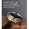 King Ring 8mm Wide Gear Spinner Ring – Ultra Polished