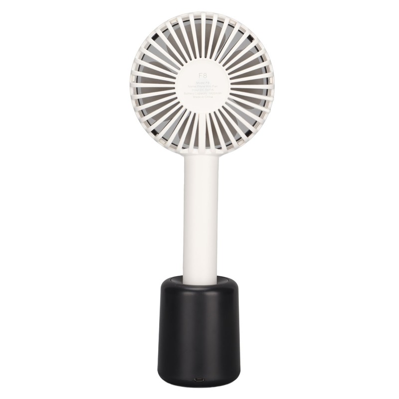 Portable Handheld Fan 3 Levels Automatic Shaking Head USB Rechargeable