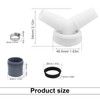 LINTRA Y Shaped Drain Adapter, 19-24mm Y Distributor Washing Machine