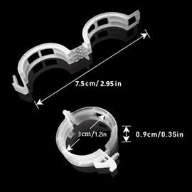 200 clips de plástico de enrejado para plantas para apoyo, vid de uva y tomate, plantas de verduras, clips de jardín para cultivar verticalmente hace que las plantas sean más saludables