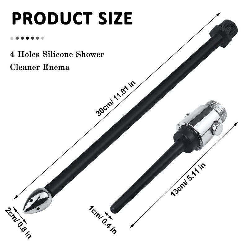 Shower Enema System with On/Off Switch, Shower Douche for Men