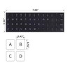 English Keyboard Stickers, 2 Pack Replacement Keyboard Letters Sticker with