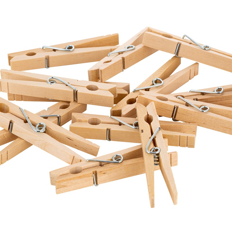 Laundry 360 Extra Large Wooden 100 Pack Clothespins