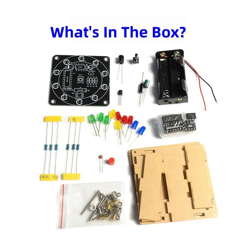 DIY Lucky Wheel Soldering Practice kit, Complete Soldering Project kit