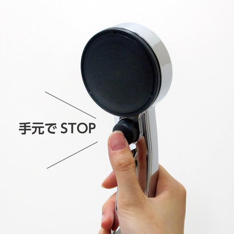 SANEI PS3953-81XA-CD2 Shower Head, Hand Stop, 45% Water Saving, G1/2