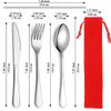 Kyraton Portable Flatware, Reusable Camping Flatware, Bento Box Flatware, Silverware
