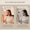 KINGSTONE Dinner Spoon Set, 4-Piece Tablespoons Silverware Spoons, Premium Food
