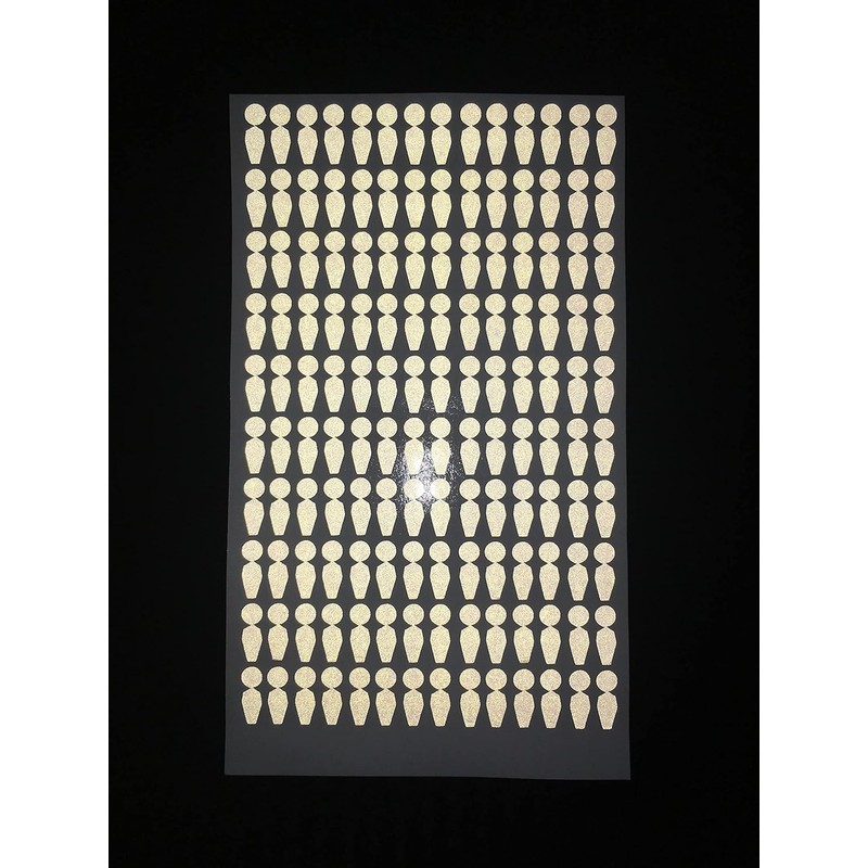 Floordrobe Clothing Reflective Dot Stickers for Golf Launch Monitors (138)