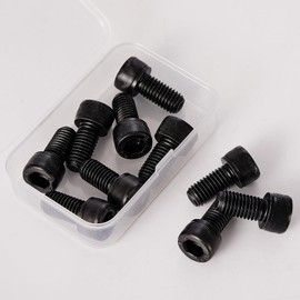 M10-1.5 x 35mm Socket Head Cap Screws, M10x1.5 Bolt,12.9 Grade Alloy Steel, Allen Socket Drive, Black Oxide Finish, Full Thread, Quantity 10