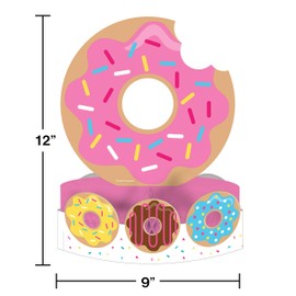 Creative Converting Donut Party Centerpiece, 12" x 9", Multicolor