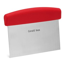 Cerutti Inox 2771 Dough Scraper for Pizza 15 x 7.7 cm 4 x 16.5 cm Handle Stainless Steel Polymer Dough Card Dough Cutter Dough Spatula