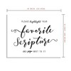 ZLKAPT Bible Guest Book Sign, Bible Verse Guest Book, Sign