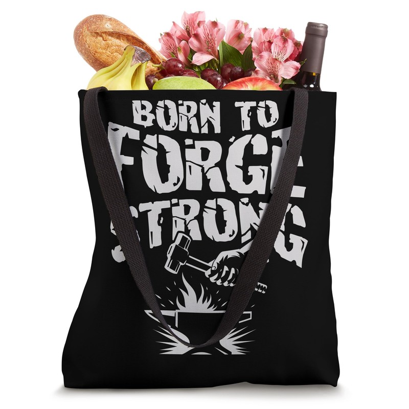 Funny Blacksmith Quote Hammer Forging Forge Tools Graphic Tote Bag