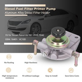 Filter primer pump, high-quality filter paper, fuel filter, primer pump, durable and wear-resistant diesel filter holder, has a long service life for a