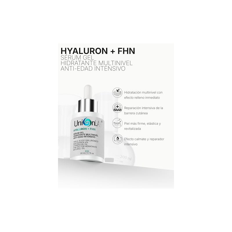 Hyaluron Fhn Sérum Gel Hidratante Facial Triple Ácido Hialurónico Más