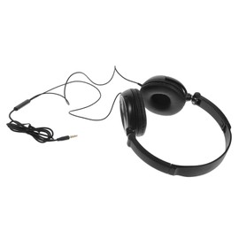 SHINEOFI Lightweight Foldable Headsets with Microphone and Volume Control Over Ear Headphones for Sound and Decent Bass Compatible with Smartphones Laptops and Tablets Black