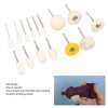 50Pcs Wool Felt Mandrel Mounted Grinding Polishing Wheel Buffing Wheel