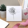 'Dandelion Clock Blowing Away' 108mm Square Ceramic Tile (TD00027823)