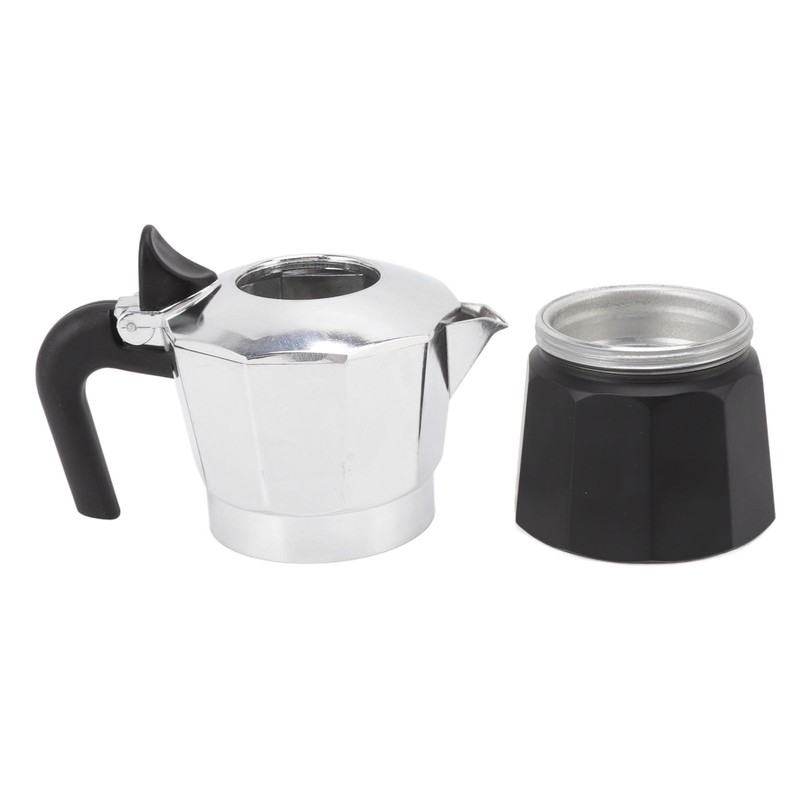 Double Valve Moka Pot Coffee Maker Pot Classic Octagonal Shape