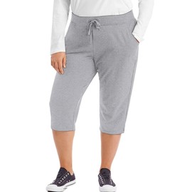 Just My Size Women's Plus-SizeFrench Terry Capri with Pockets