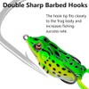 (Color D)1 Pcs-5cm Jump Frog Lures, Bionic Soft Lures Weedless
