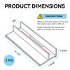 M6221 Sliding Shower Door Bottom Track Guide, 5/8 in. Channels,