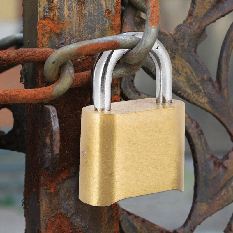 4 Dail Digit Rust Proof brass Password Lock Combination Padlock
