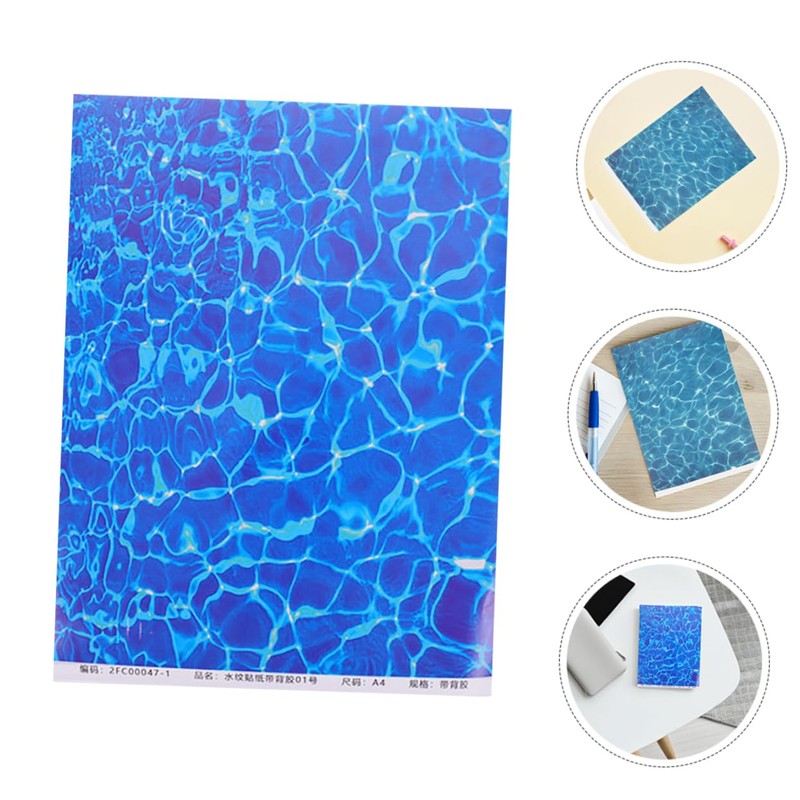 ULTECHNOVO 6pcs Realistic Water Ripple Paper for DIY Model Building