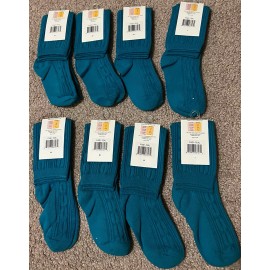 Little Stocking Co Lot Of 8 Little Stocking Co Girl’s 4-6Y knee High Teal Socks size 10-13 New