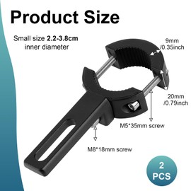 2 Stück Halterungen für Motorrad-Scheinwerfer, 20mm-38mm Verstellbare Motorrad Scheinwerfer Halterung Universelle Motorrads Lichthalterung Scheinwerferhalterung