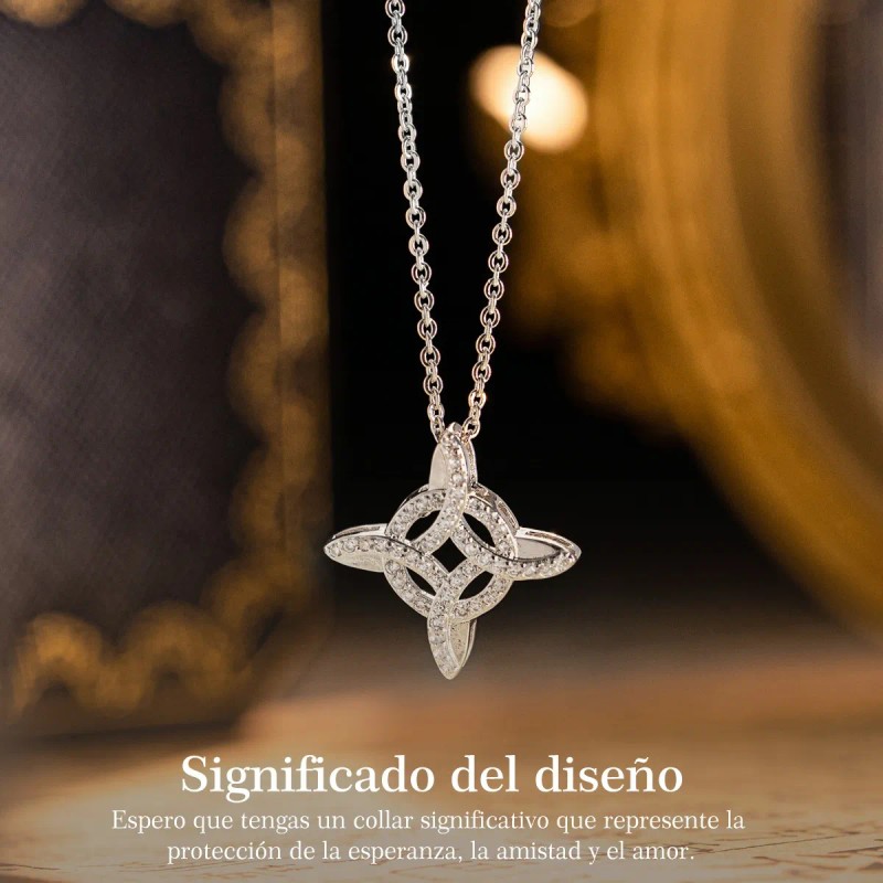 Joyeria Mujer Collare De Plata 925 Collares Nudo De Bruja