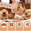 Capybara Plush, 2 Pcs Capybara Plush, Cuddly Toy with Toast