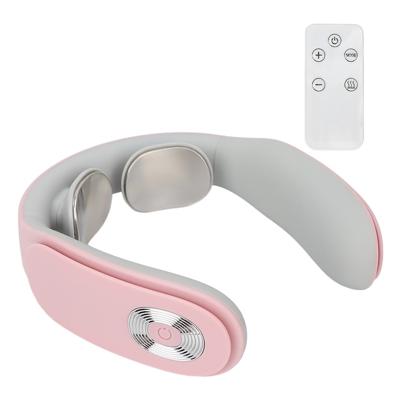 Electric Neck Massager Cordless USB Rechargeable Hot Compress Vibration Neck