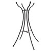 Evergreen Garden Metal Hourglass Shape Bird Bath Stand for Outdoors