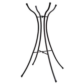 Evergreen Garden Metal Hourglass Shape Bird Bath Stand for Outdoors | Fits up to 18" Diameter Bowls | Weatherproof Easy Assembly | 4 Stable Legs for Garden Patio Outside