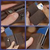 WEST® Slide - Slim Wallet with for Men, brown, With