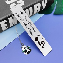 Panda Gifts Bookmark Panda Themed Gifts Birthday Present for Animal Lovers Bestie Sisters Daughter Christmas Graduation Present Bookmark Book Lover Gift