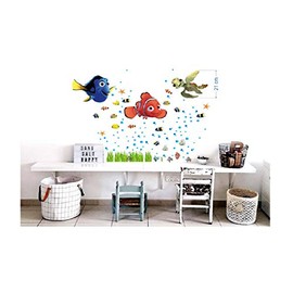 BOARA Wall Sticker Fish Children's Room Decoration for Bathroom Nemo Dory Wall Decoration 32 x 22 cm 3 Sheets