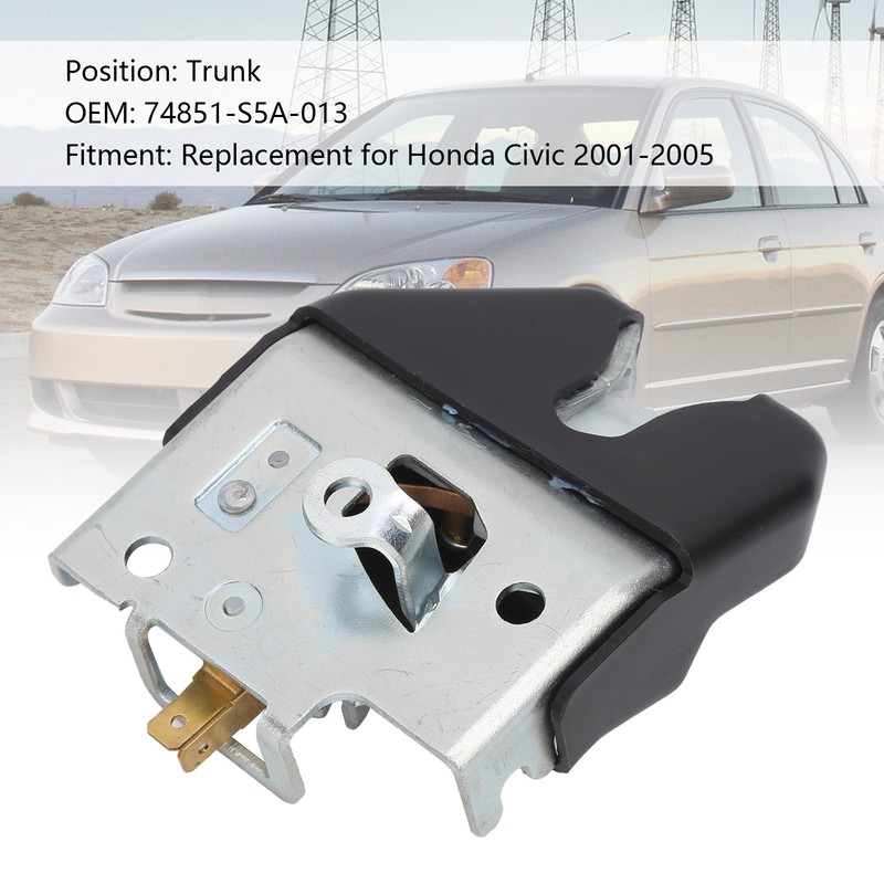 Car Trunk Latch Lock Lid 74851-S5A-013 Modification Maintenance Replacement for
