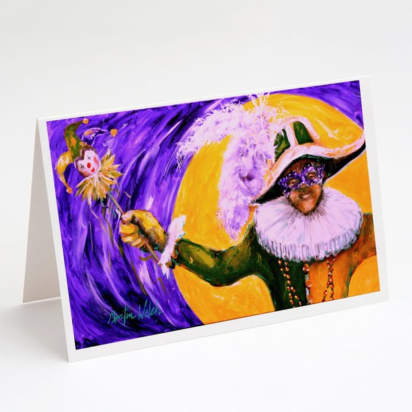 Caroline's Treasures Mardi Gras Hey Mister Greeting Cards Pack of