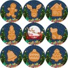 144 Gingerbread Christmas themed 30mm Reward Stickers