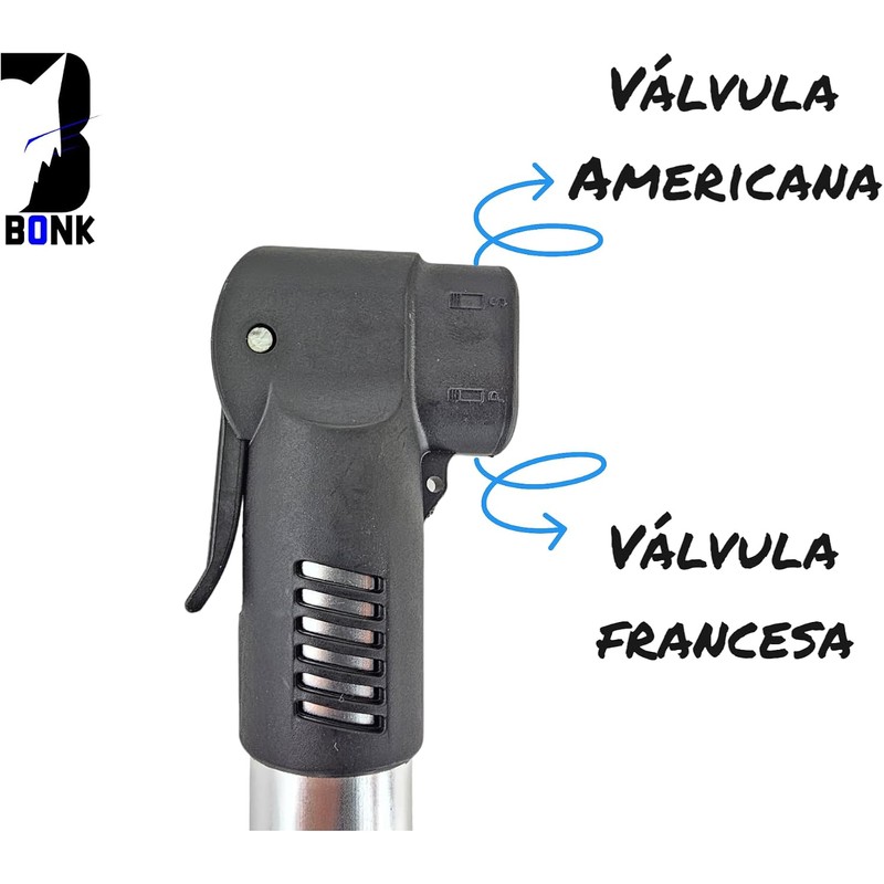 Bomba para Bicicleta 100psi Bomba De Aire Compatible con Válvula