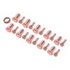21Pcs Electrode Nozzle Set Brass 1.3mm Dia Nozzles Plasma Cutting
