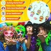 Gejoy 25 Pcs Funny Clown Keyring Clown Doll Keychains Circus