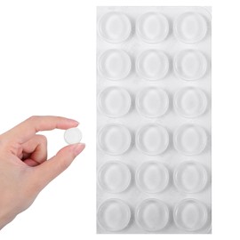TIESOME 36 Pack Glass Table Top Anti Slip Pads, Furnigear 3/4" Anti Slip Furniture Pads Bumpers Grippers Non-Slip Sticker Self Adhesive Rubber Pad Feet for Cutting Board Furniture Laptop