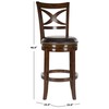 Safavieh Home Collection Santino Espresso 29-inch Bar Stool
