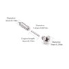 Punk Titanium Steel Screw Stud Earring for Women Men Stainless