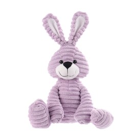 Apricot Lamb Toys Plush Corduroy Rabbit Bunny Stuffed Animal Soft Cuddly Perfect for Child （Purple Bunny,8.5 Inches