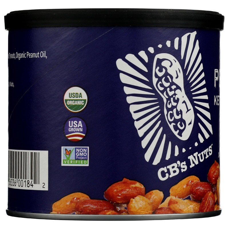Cbs Nuts Organic Kettle Roasted Sea Salt Peanuts, 14 Oz